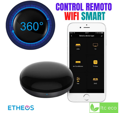 Imagen 1 de 10 de Control Remoto Universal Smart Wifi Ir Tv Aire Acondicionado
