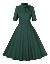 Comprar Vestido Z Para Mujer, Cuello En V, Manga Corta, Cintura Con 