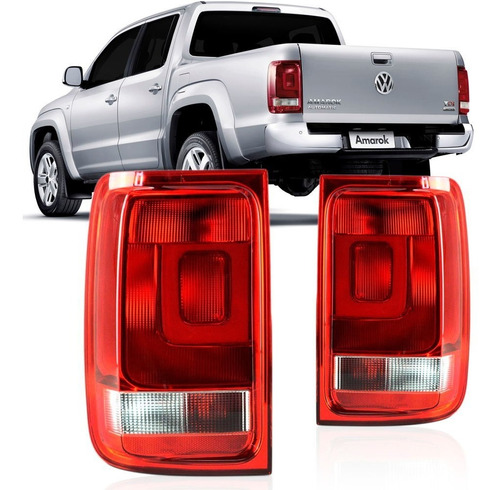 Lanterna Traseira Amarok 2010 2011 2012 2013 Bicolor Cristal