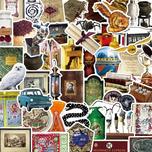 25 Stickers Calcomanías Harry Potter Hogwars 