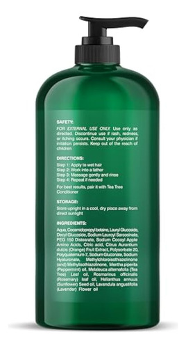 Shampoo Botanic Hearth Tea Tree, Vitamina C,