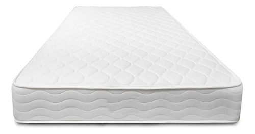 Colchon Semidoble 120x190 Pillow Top Original Comodo Blanco