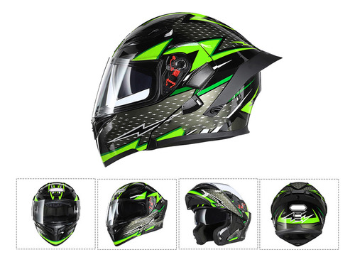 Nuevo Casco Moto Unisex Adulto Equipamiento Cool Rider.est