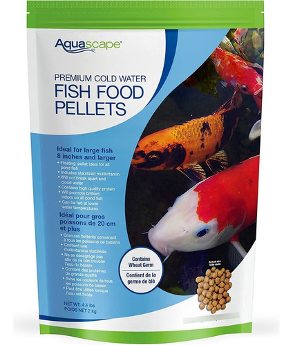 Aquascape Premium Cold Water Fish Food Pellets For Large Koi