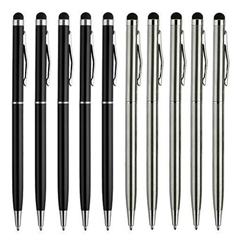 Stylus Pen, Urophylla 10pcs Universal 2 En 1 Boligrafo Capac