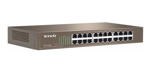 Switch 24 Puertos Tenda Tef1024d, No Administrable/rack 1u