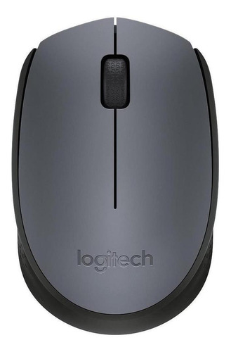Imagem 1 de 4 de Mouse sem fio Logitech M170 cinza e preto