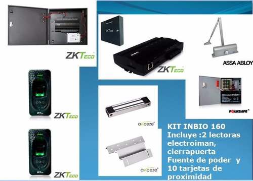 Kit Panel Inbio 160 + 2 Lectoras Intemperie 10 Tarjetas Iman