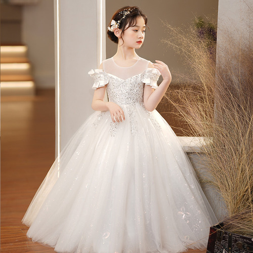 Vestido De Princesa Para Niña, Hilo Esponjoso, Estilo Prince