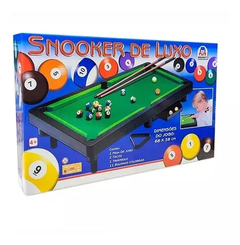 Jogo Snooker De Luxo Mesa de Sinuca - Braskit