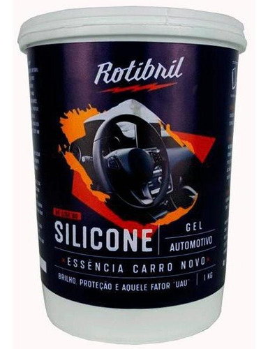 Silicone Gel Automotivo Rotibril Renovador De Plásticos 1 Kg