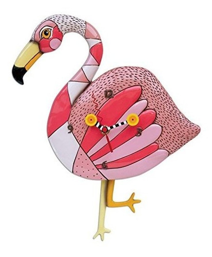 Loco Piernas Flamingo Reloj De Pendulo Por Diseños Allen
