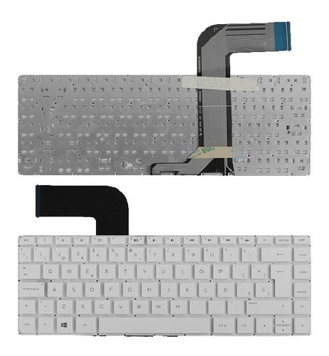 Teclado De Hp 14-v 14-u Blanco Español 