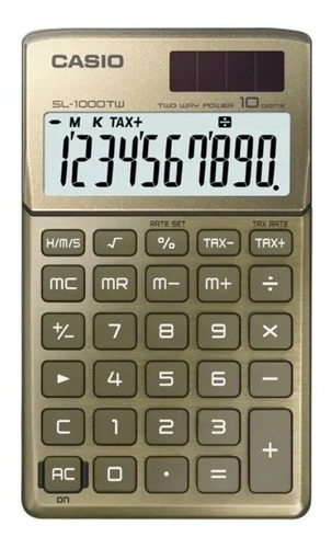 Calculadora Bolsillo Casio Sl-1000tw 10 Digitos Pila Solar