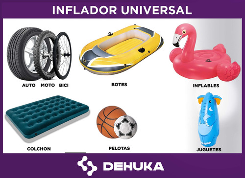 Compresor De Aire Portátil Dehuka Gran Potencia Color Negro