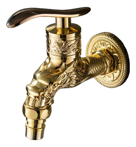 Grifo De Lavabo Montado En La Pared For Oro