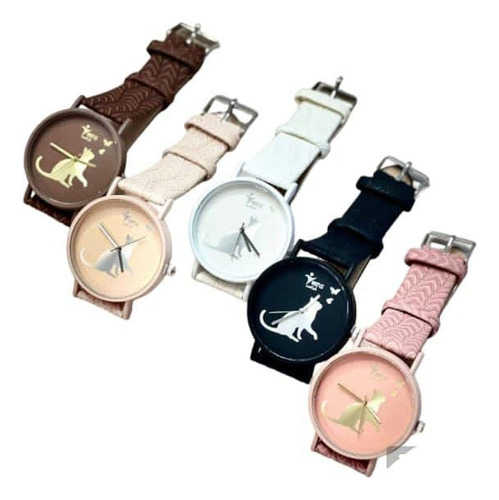 Reloj Dama Teens Colores Variados En Cuero