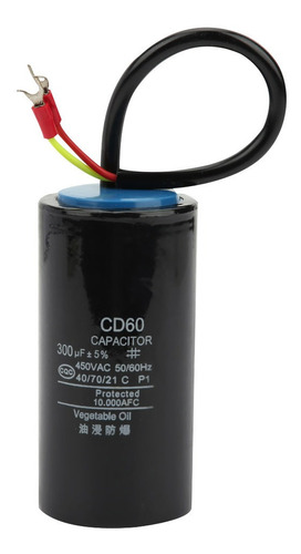 Cd60 Condensador De Arranque 450v 300uf Película Motor Conde