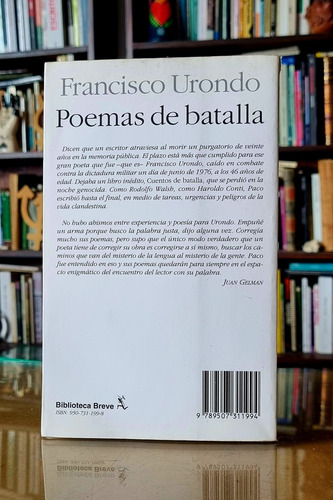 Poemas De Batalla - Francisco Urondo (Usado)