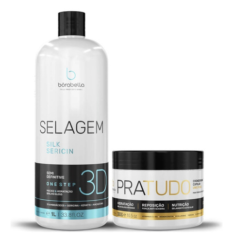 Borabella Selagem 3d Semi Definitiva + Mascara Pratudo 300gr