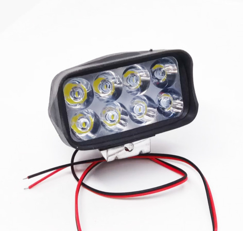 Faro 8 Leds Con Base Luz Estrobo Y Fijo 1500lumens