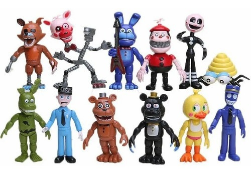 Cinco Noches En Freddy's Fnaf World - Kit Con 12 Personajes!