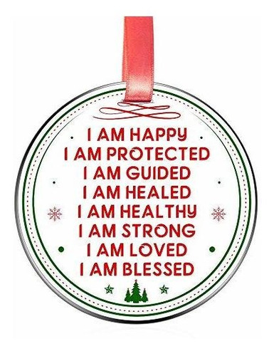 Adorno Navidad Chef Con Mantra Motivacional: Paz Amor Yoga.