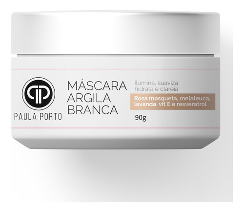 Kit Óleo Rosa Mosqueta + Mascara Argila Branca Clareamento