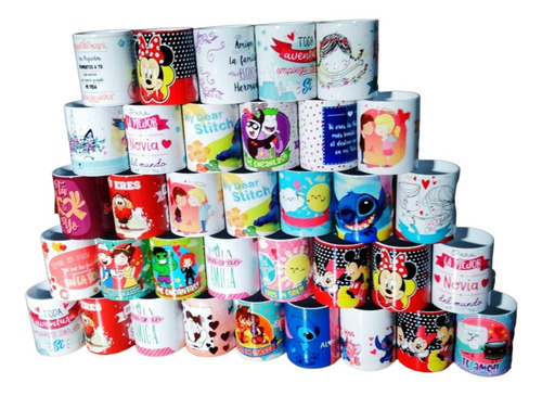 36 Tazas Personalizadas Mayoreo