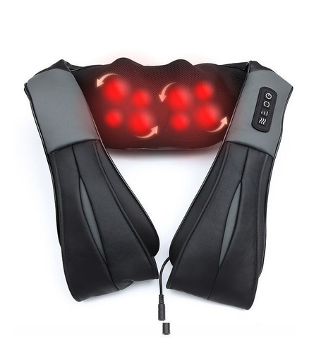 Masajeador Electrico Shiatsu Con Calor Para Cuello Y Espalda