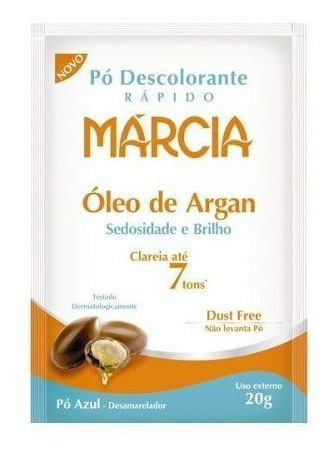 Márcia Óleo De Argan Pó Descolorante 20g (kit C/03)