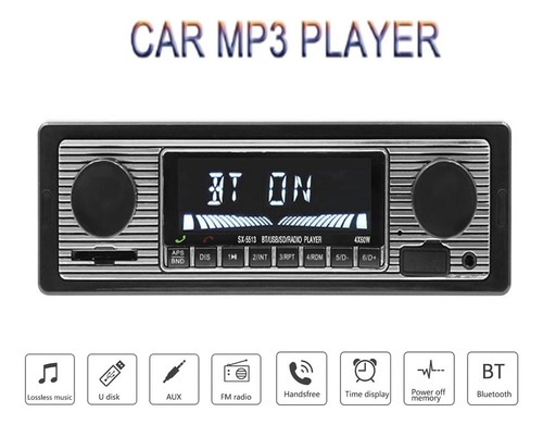 Reproductor De Mp3 Bluetooth Para Coche Radio Estéreo Antigu