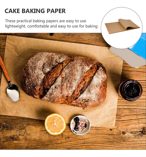 Pacote Com 200 Folhas De Papel Vegetal De Cozinha Para Assar