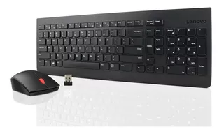 Kit Teclado E Mouse Sem Fio Lenovo Essential Preto 4x30m3946