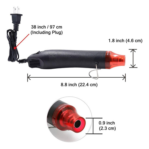 Mini Pistola De Calor Pistola De Aire Caliente Portátil Mano