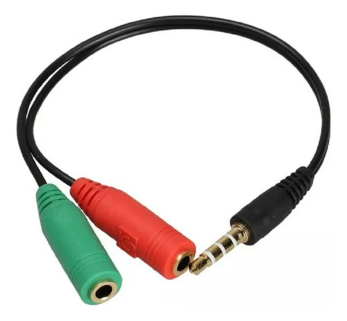  Cable Convertidor De Audio 2 Jack Hembra 3,5mm A 1 Macho