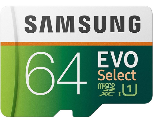 Memoria 64gb Samsung Microsd Evo Select 100mb/s 4k Clase 30