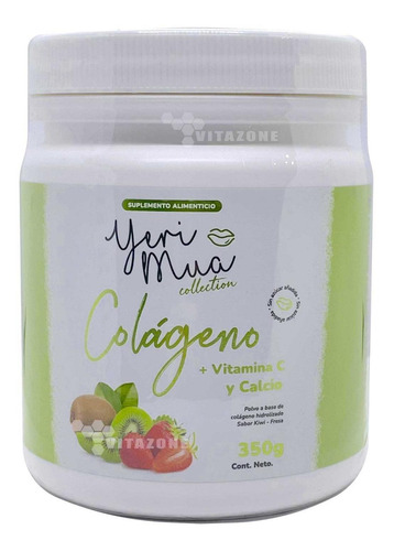 Imagen 2 de 8 de Colágeno Hidrolizado Yeri Mua 350 Grfresa Kiwi Sin Azúcar 3p