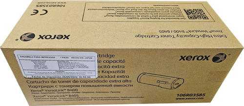 Toner Xerox Versalink B400 B405 106r03585 24.6k Negro