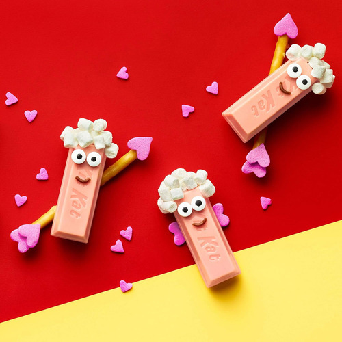 Kit Kat Miniaturas Bolsa De Oblea De Crema De Frambuesa Y Du