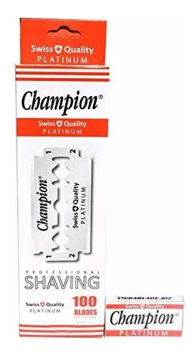 Repuesto - 100 Champion Platinum Cuchillas De Afeitar De
