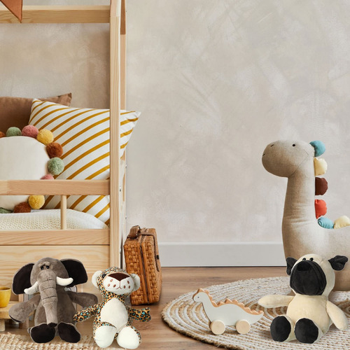 Juego De 12 Peluches De Safari Zhanmai Animales Selva Color