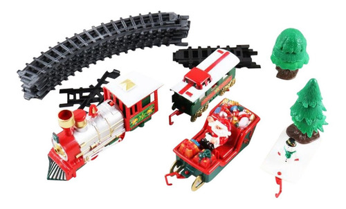 Imagen 3 de 10 de Set De Juguetes Navideños Con Diseño De Tren Eléctrico Led