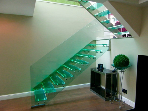 Escaleras De Cristal Templado