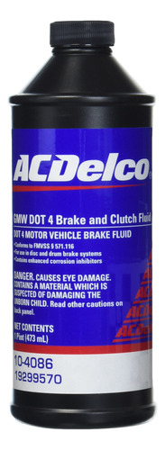 Acdelco 798696 Gm Equipo Original 10-4086 Dot 4 Fluid De Fre