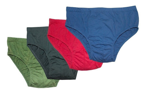Slip De Hombre De Algodon Por 12 Unidades. Casa Facu