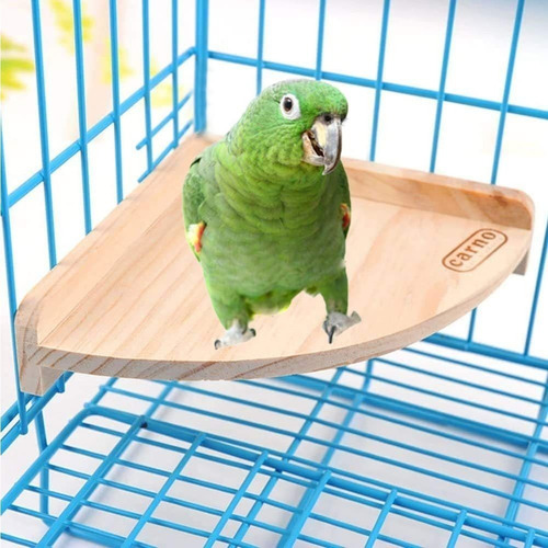 Bird Wood Perch Toy Stand Platform Playground For Parrot P