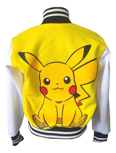 Chaqueta Chamarra Beisbol Niño Niña Pikachu Pokémon 