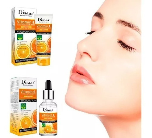 Dúo Disaar Serum Espuma Aclara Vitamina C Ácido Hialurónico