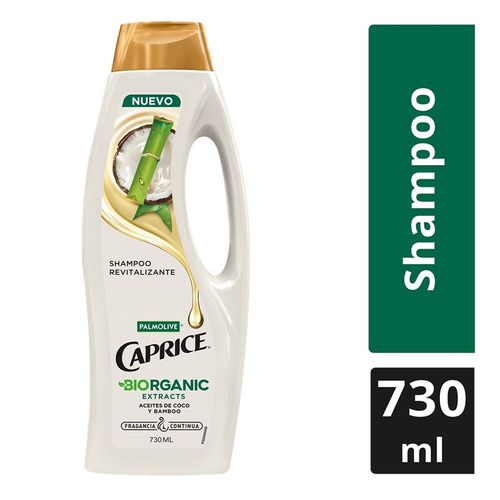 Shampoo Caprice Biorganic Extracts De Coco Y Bamboo De 730ml